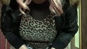 BISEXUAL CROSSDRESSER MARK SLIPS INTO HEELS AND STOCKINGS SHYLY AT HOME