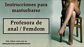 spanish anal joi femdom teacher hypnotizes hands-free