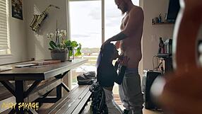 Amateur Latina Takes Anal Creampie Doggystyle After Deepthroat in All Holes