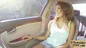 Hot Teen Babe Rides Cock for Hitchhiker Pickup Ride