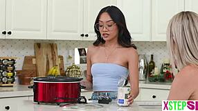 Tiny Asian Stepsister Jade Kimiko Fucks Stepbrother Hard