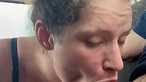 Pretty Hooker Watches Cum Load Fill Her Mouth After Street Fuck