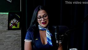 brazilian teen tifany rocha spills all in naughty swingers casting interview with toys and group play on sheer red