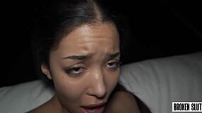 Filipino college call girl submits to rough big cock face fucking and doggystyle