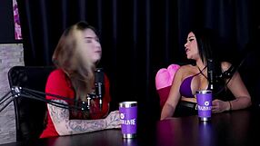 Karol redxxx grabs big black cock craving bisexual double team fetish on sheer red