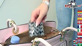 Camgirl's tight pussy stretched by stranger's huge dick?