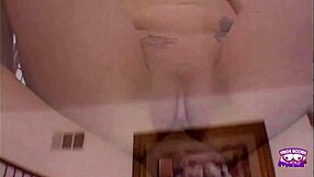 imagine huge titted brunette milk cans bouncing wildly on sofa from monster cock thrusts