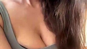 Wife Flashes Her Huge Natural Tits And Thick Nipples For Everyone