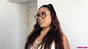 perky peruvian teen kassandra squirts on huge dildo solo