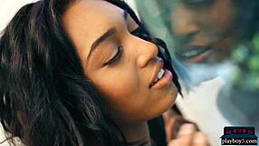 whoa, check out amazing ebony teen noel monique stripping her petite shaved body