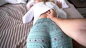 Step sister massage turns into mouth creampie orgasm surprise