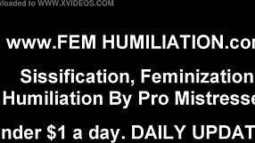 bdsm femdom forces you into crossdressing sissy slut humiliation pov