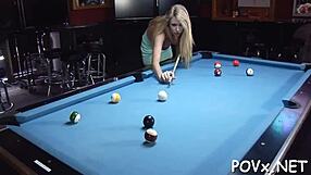 Sloppy blowjob on barely legal teen's tight pussy