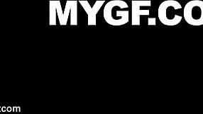 Brunette rides cowgirl then bends over for public creampie doggystyle