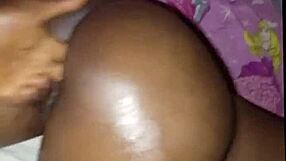 Petite African teen 18 swallows fingers before homemade fuck