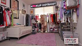 Skinny slut Lola Fae craves Bryan Gozzling's cock backstage addiction