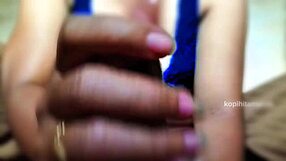 adik ipar begs for my cumshot handjob close up