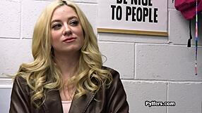 super slutty teen chokes on cock for stealing bikini at work