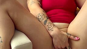 Latina brunette licks her own big ass pussy solo muff diving to explosive orgasm