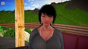 amateur milf brunette big ass tits plays erotic homemade family game