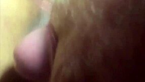 fat ebony's swollen shaved pussy takes massive close up cumshot creampie