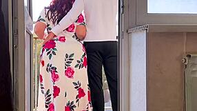 stepmom, it was cold so stepson warmed my fat ass with big cock