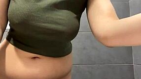 Crazy teen squirts pussy juices outdoors on webcam with huge cock and dildo