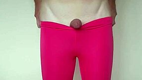 Pink Leggings Hug Tight Workout Ass Close Up!