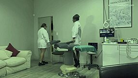 dominatrix mistress april medically torments patients penis in hospital electro bdsm