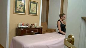 hey busty maria loves that oily massage turning sexual on her big tits