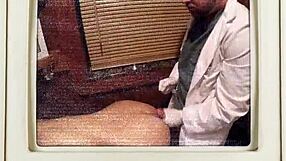 zoe lark spreads pussy wide before cum blast after her sloppy blowjob