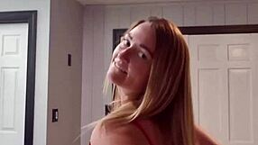 horny housewife strips teasing big tits ass to music for young eyes