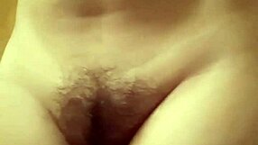 Woman spreads ass cheeks masturbating intensely with thick dildo toy