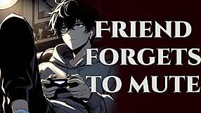 your gaming partner's unmuted moans reveal her secret masturbation