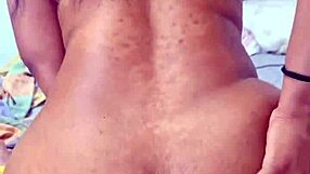 watch this big ass latina teen gape her asshole bent over on huge cock