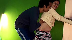 desi stepmom sneaks son's cock for secret fun