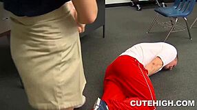 hot teen melody jordan in uniform sucks cock then gets drilled hardcore