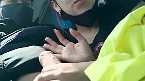 Bus blowjob leads to wild creampie fuckfest