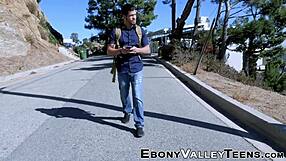 Wanna see this cute ebony teen 18+ amateur suck black cock hardcore?