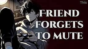 your gaming partner's unmuted moans reveal her secret masturbation