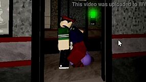 Bent Over FNAF Roblox Sluts Ride and Suck Big Cocks