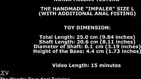 nuria millan fists gaping ass on handmade impaler