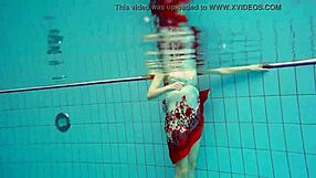 yo marketa, that hairy pussy looks tight underwater at the pool