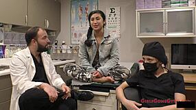 jasmine rose endures tickling toes feet in nurse heels backstage physical!