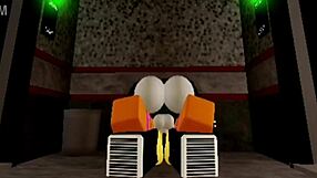 Bent Over FNAF Roblox Sluts Ride and Suck Big Cocks