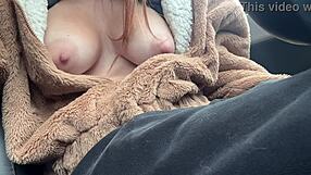 wanna see italian milf artemisia's juicy tits bounce in car?