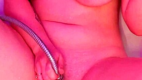 whoa solo bathroom masturbation with my big natural tits bouncing 😍💦🔥