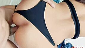 nepali beauty bends over big ass hairy pussy takes doggystyle pounding