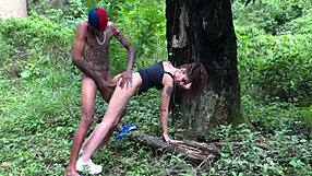 ever dragged a skinny latina teen into the woods for wild outdoor public fuck?