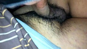 mexicana carmen kneels sucking hard cock deep for oral sex pleasure.